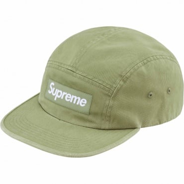 SUPREME - Boné Washed Chino Twill Camp Cap "Verde"