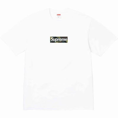 SUPREME - Camiseta Box Logo Camo "Branco"